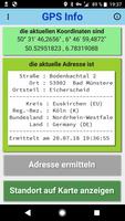 GPS Info Adressermittlung + Standortinformationen screenshot 2