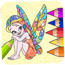 🦋 ألعاب تلوين الفراشات للاطفال: تلوين جنيات fairy APK