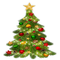 Frohe Weihnachten und Neujahr - Aufkleber