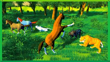 Unicorn Simulator Pegasus 3D Affiche