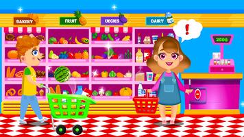 Supermarket Shopping Kids Game скриншот 1