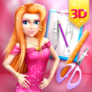 Jogos de estilista de moda 3D APK