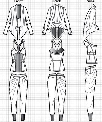 Fashion Design Flat Sketch for Android - APK Download