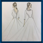 Fashion Design Sketch-icoon