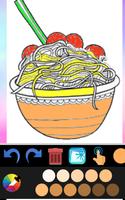 Livre de coloriage alimentaire capture d'écran 2