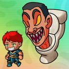 Skibidi In Rainbow Toilet icône