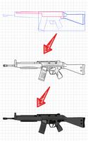 كيفية رسم الأسلحة خطوة بخطوة تصوير الشاشة 2