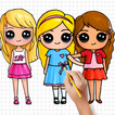 Dessiner des filles mignonnes