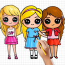 How to Draw Cute Girls Lessons aplikacja