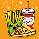 How to draw cute food with coloring book APK