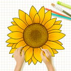 How To Draw Flowers | Flowers Drawing Step by Step icône