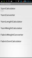 Textile Yarn Calculator ポスター