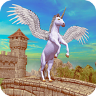 Flying Unicorn Pegasus Game icône