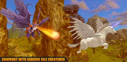 Flying Unicorn Pegasus Game Screenshot 3
