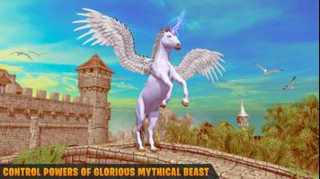 Flying Unicorn Pegasus Game Affiche