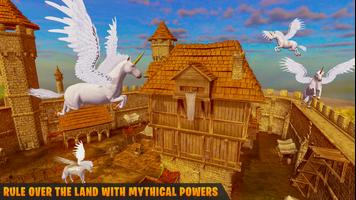 Flying Unicorn Pegasus Game Screenshot 1