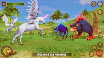 Flying Unicorn Pegasus Game capture d'écran 2