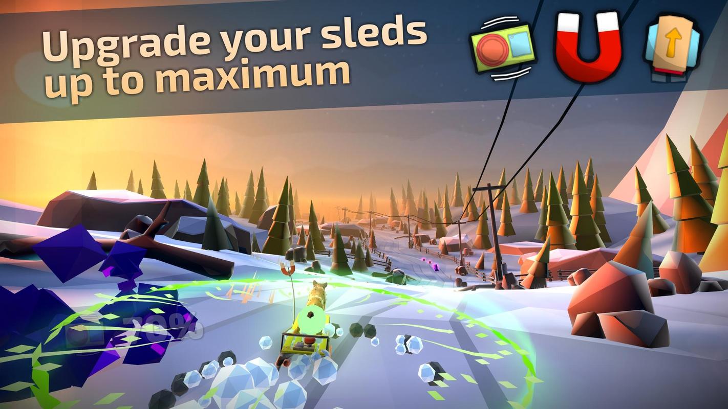 Animal Adventure: Downhill Rush تصوير الشاشة 1