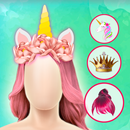 Unicorn Merah Jambu Gaya Rambut Edit Gambar APK