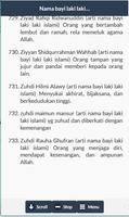 2700 Nama Muslim Dan Artinya capture d'écran 3