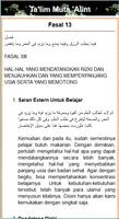 Terjemah Kitab Talim Muta Alim Ekran Görüntüsü 2