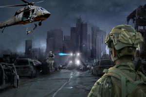 Commando-ONLINE- ACTION -FPS Shooting Games 2020 Cartaz