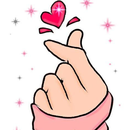 Finger heart wallpaper aplikacja