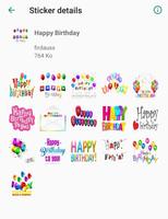 برنامه‌نما happy birthday stickers - WAStickerApps عکس از صفحه