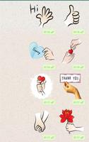 emoji Hand stickers hands meaning - WAstickerapps تصوير الشاشة 1