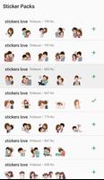 love couple stickers - WAStickerApps Plakat
