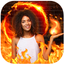 APK Fire Effect Photo Editor 🔥 Free Fire Stickers