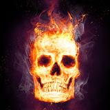 Fire Skulls Live Wallpaper icône
