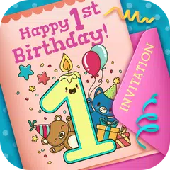 First Birthday Invitation Cards