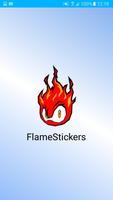 Stickers Flame ポスター