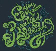 Lettering Designs Alphabet โปสเตอร์