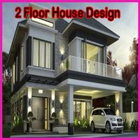 2 étage Design de maison Affiche