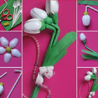 100 Flower Making Step By Step آئیکن