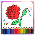 Flower Coloring & Drawing Book - Expert Drawing icône