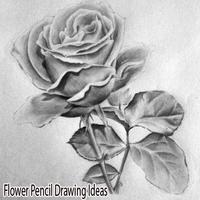 Flower Pencil Drawing Ideas ポスター