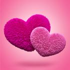 Fluffy Hearts Live Wallpaper icône