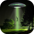 Đĩa Bay Trong Ảnh - Alien Hình Dán biểu tượng