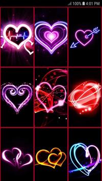 Neon Hearts Live Wallpaper screenshot 1