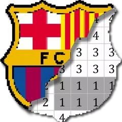 Football Logo Color by Number - Soccer Pixel Art