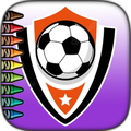 Fußball-Logo-Glitter-Färbung