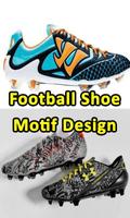 Football Shoe Motif Design постер