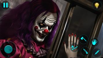 Scary clown jason escape games poster