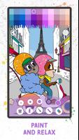 Coloring with Fox and Sheep تصوير الشاشة 1