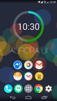 Aurora UI Zooper widget الملصق