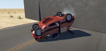 simulateur accident de voiture Affiche