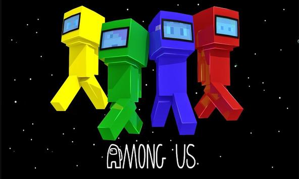 Addon Among Us Mod Skins 4d For Minecraft Pe For Android Apk Download